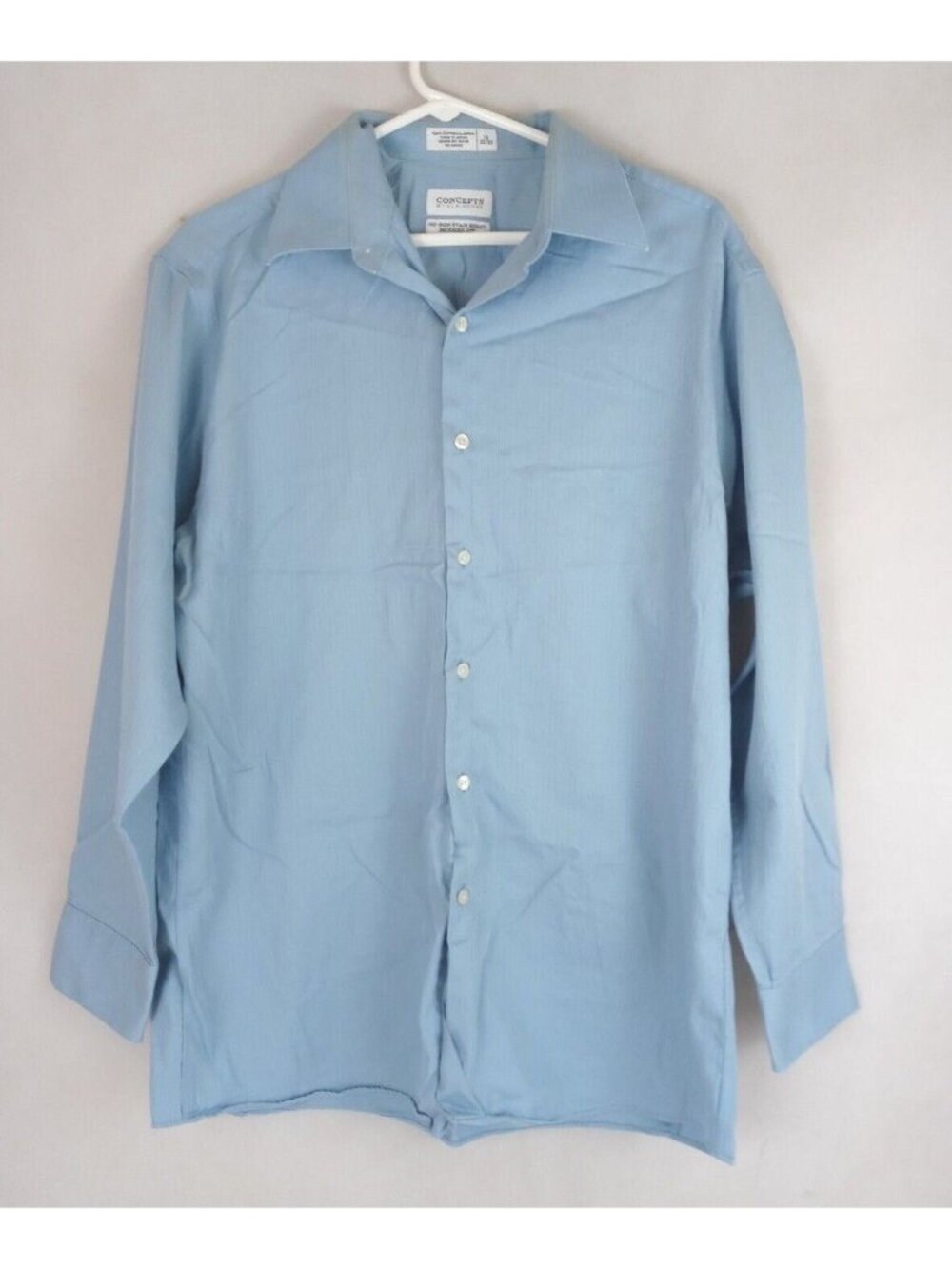 Concepts By Claiborne Modern Fit Stain Resist No Iron Dress Shirt Size 16 32/33